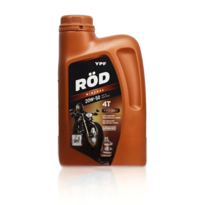 ACEITE 4T MOTO ROD YPF 20W50 X 1 LITRO (CAJA 12 UNIDADES)