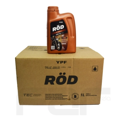ACEITE 4T MOTO ROD YPF 20W50 X 1 LITRO (CAJA 12 UNIDADES)