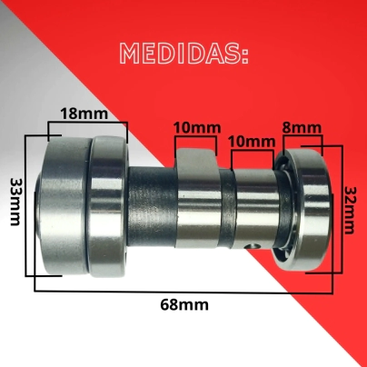 ARBOL DE LEVA SMASH 110 CORTO SIN DESCOMPRESOR