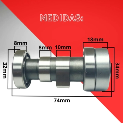 ARBOL DE LEVA SMASH 110 LARGO SIN DESCOMPRESOR