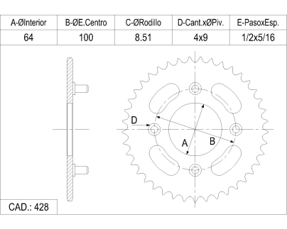 CORONA CATALANO HUSKI 150 CAD 428 Z 41