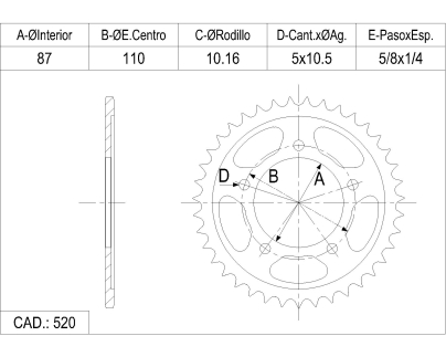 CORONA CATALANO SUZUKI 500 GS E CAD 520 Z 39