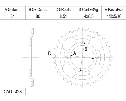 CORONA CATALANO ZANELLA CUSTOM URUG. BOMBE CAD 428 Z 38