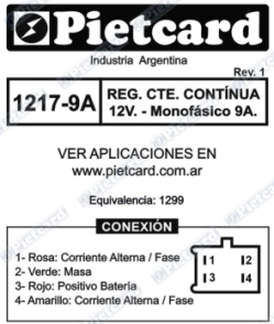 REGULADOR C/C 12 VOLT  GUERRERO FLASH G 110