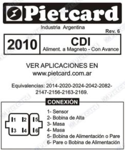 CDI (Alimentado a V.c.a. - con Avance, sin corte RPM)