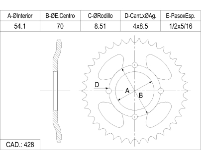 CORONA CATALANO MONDIAL 10 TUNNIG BOMBE CAD 428 Z 38