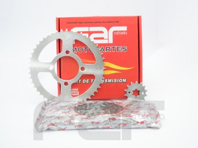 KIT TRANSMISION YBR 43/15 428H-118