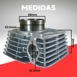 KIT CILINDRO NX 150/ KAYAK 63.5mm