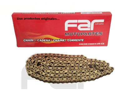 CADENA DE TRANSMISION 520H X 120 DORADA FAR