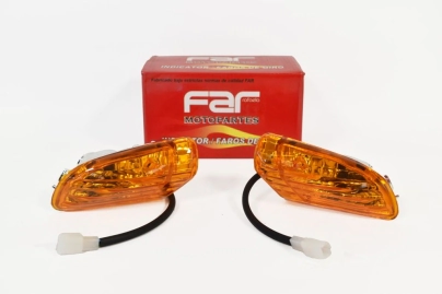JUEGO DE FAROS DE GIRO FAR PARA WAVE 110 OLD