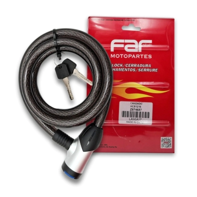 LINGA / CANDADO DE SEGURIDAD 14MM X 1,5 MTS