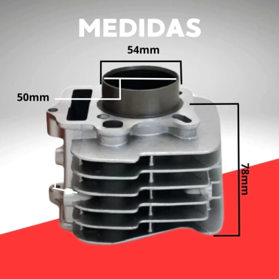 KIT CILINDRO  SMASH 97CC (Recorrido Largo Aluminio)