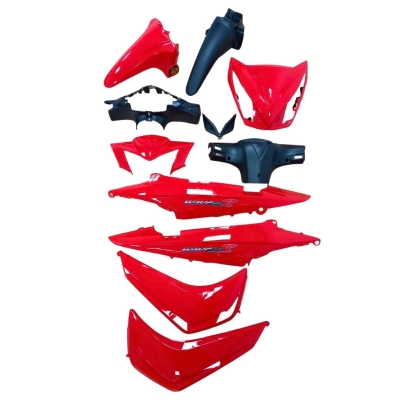 KIT DE PLASTICOS ROJO WAVE S (11P)