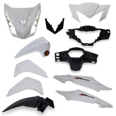 KIT DE PLASTICOS BLANCOS WAVE S (11P)