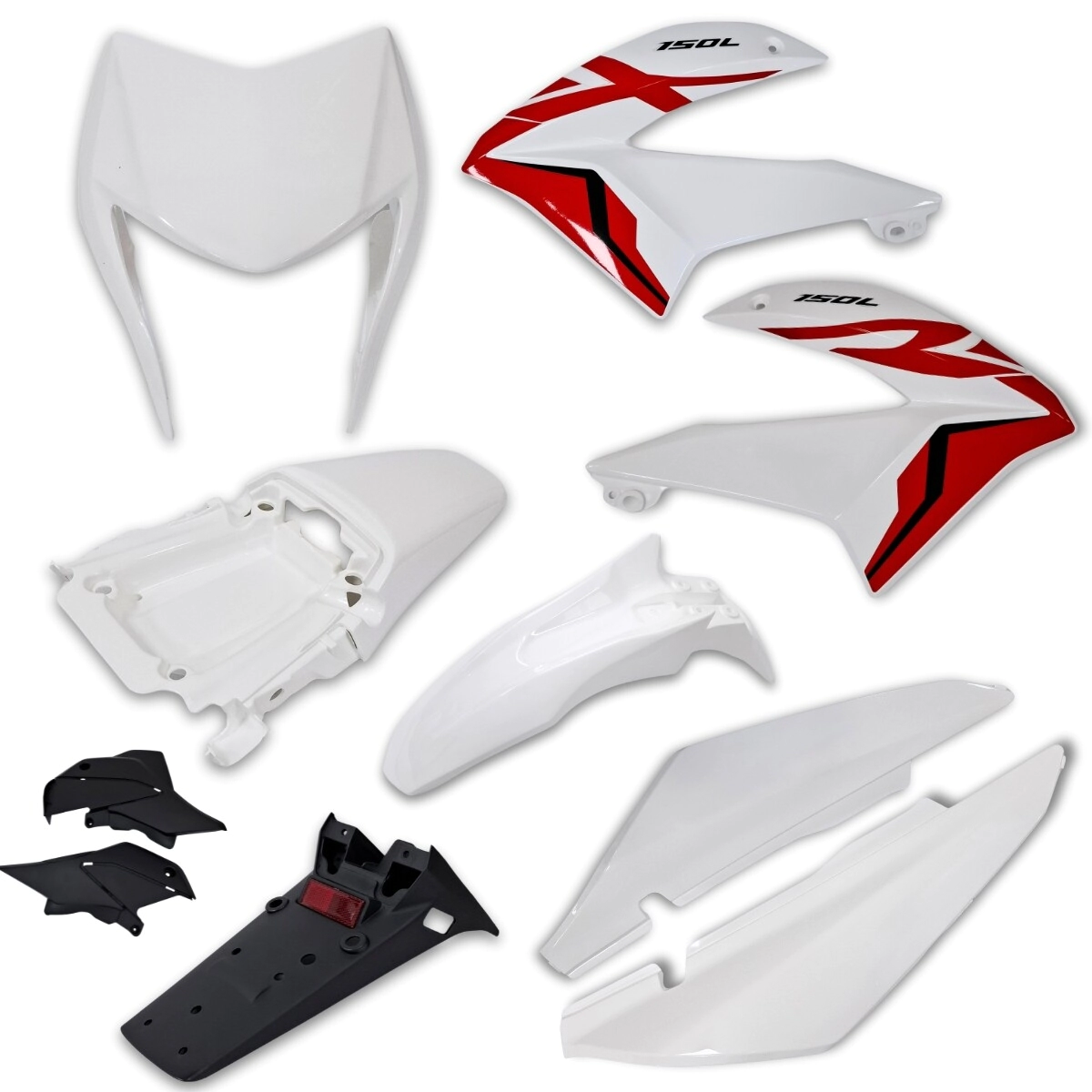 KIT DE PLASTICOS HONDA XR150 (10P)