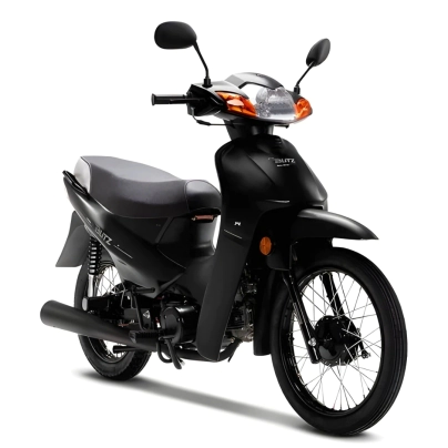 KIT PLASTICOS COMPLETO MOTOMEL BLITZ 110 -10PCS NEGRO.