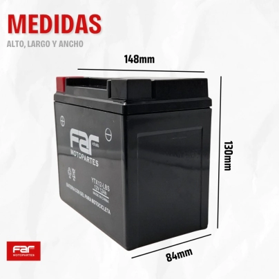 BATER&Iacute;A GEL YTX 12-LBS