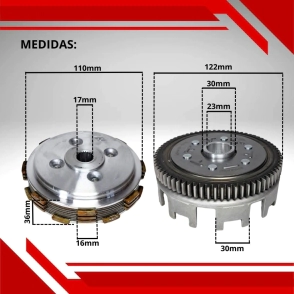 EMBRAGUE COMPLETO NEW WAVE 110 S