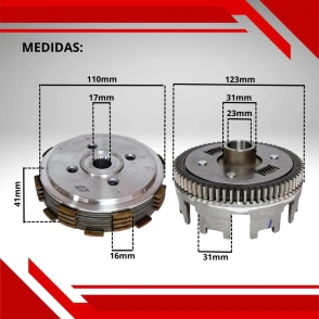 EMBRAGUE COMPLETO TITAN 150/ NXR.