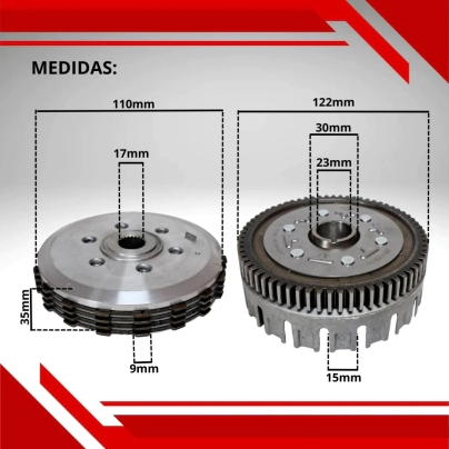 EMBRAGUE COMPLETO BIZ 125
