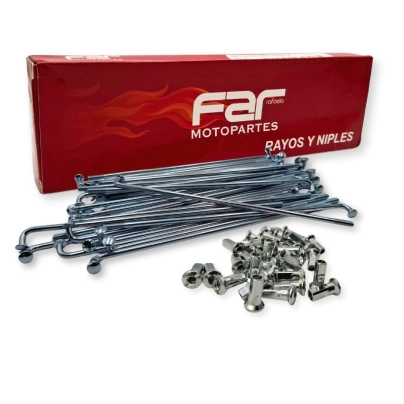 RAYOS Y NIPLES DEL SMASH 3.2 X 160mm x 36 unidades FAR