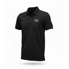 CHOMBA M/CORTA NEGRA LOGO FAR 2XL