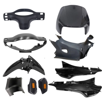 KIT DE PLASTICOS NEGROS SMASH/ BIZ/ TRIP (10P.)*